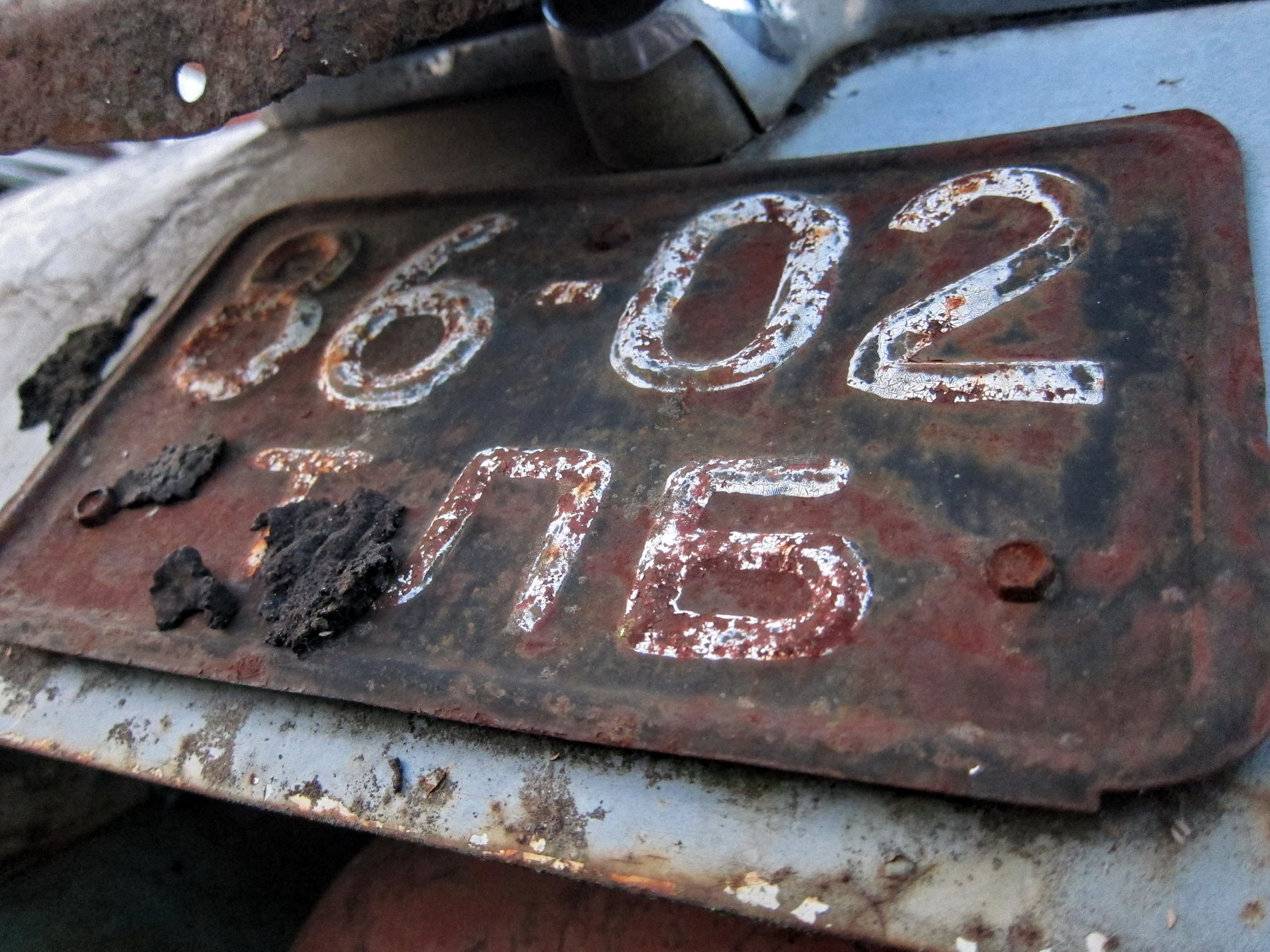 8602 ТЛБ, License plate without vehicle 