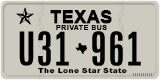 Texas, Private Bus (U12-345)
