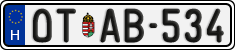 license plates of Hungary, Oldtimers (2022)