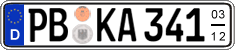 German license plate, Seasonal plates