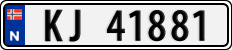 License plate of Norway, Cars