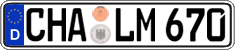 German license plate, Regular plates