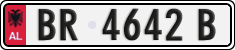 License plate of Albania, Cars (1993)