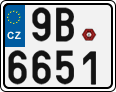 License plate of the Czech Republic, Motorcycles (2001)