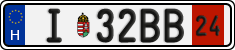 license plates of Hungary, Temporary (2022)