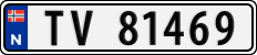 License plate of Norway, Cars