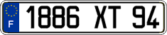 French license plate, FNI