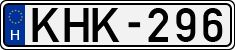license plates of Hungary, Cars (1990)