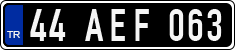 License plate of Turkey, Government and public administrations