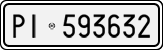 License plate of Italy, Cars (1927 year series)