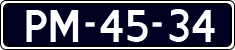 License plate of the Netherlands, Imported oldtimers (cars)