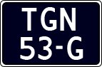 License plate of the Netherlands, Agricultural vehicles