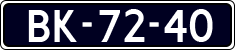 License plate of the Netherlands, Cars