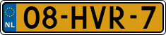 License plate of the Netherlands, Cars