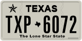 Texas, Regular plates (2012) (АBC-1234)