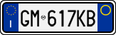 License plate of Italy, Cars (1994 year series)
