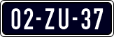 License plate of the Netherlands, Cars