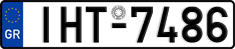 License plate of Greece, Cars