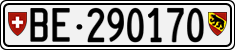 License plate of Switzerland, Cars