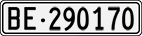 License plate of Switzerland, Cars