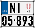 License plate of Serbia, Motorcycles