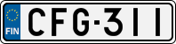 License plate of Finland, Cars