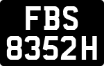 License plate of Singapore, Motorcycles