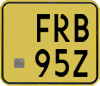 License plate of the Netherlands, Mopeds