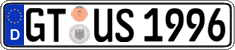 German license plate, Regular plates
