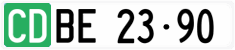 License plate of Switzerland, Diplomatic