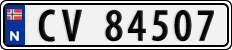 License plate of Norway, Cars