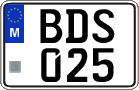 License plate of Malta, Regular plates (ABC 123)