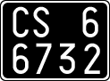 License plate of Italy, Cars (1927 year series)