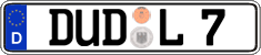 German license plate, Regular plates