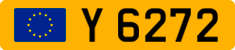 License plate of Luxembourg, 1966 year system