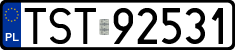 License plates of Poland, Regular car plates