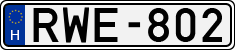 license plates of Hungary, Cars (1990)