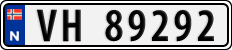License plate of Norway, Cars