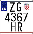 License plate of Croatia, Motorcycles