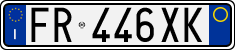 License plate of Italy, Cars (1994 year series)
