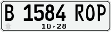 License plate of Indonesia, Regular plates