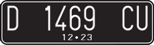 License plate of Indonesia, Regular plates
