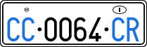License plate of Italy, Diplomatic