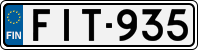 License plate of Finland, Cars
