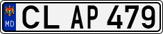 License plate of Moldova, Cars (1992)