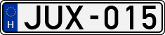 license plates of Hungary, Cars (1990)