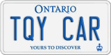 Ontario, Vanity Plates