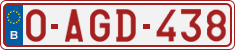 License plate of Belgium, Regular plates (2010)