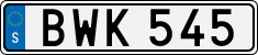 License plate of Sweden, Regular plates