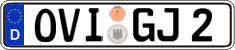 German license plate, Regular plates